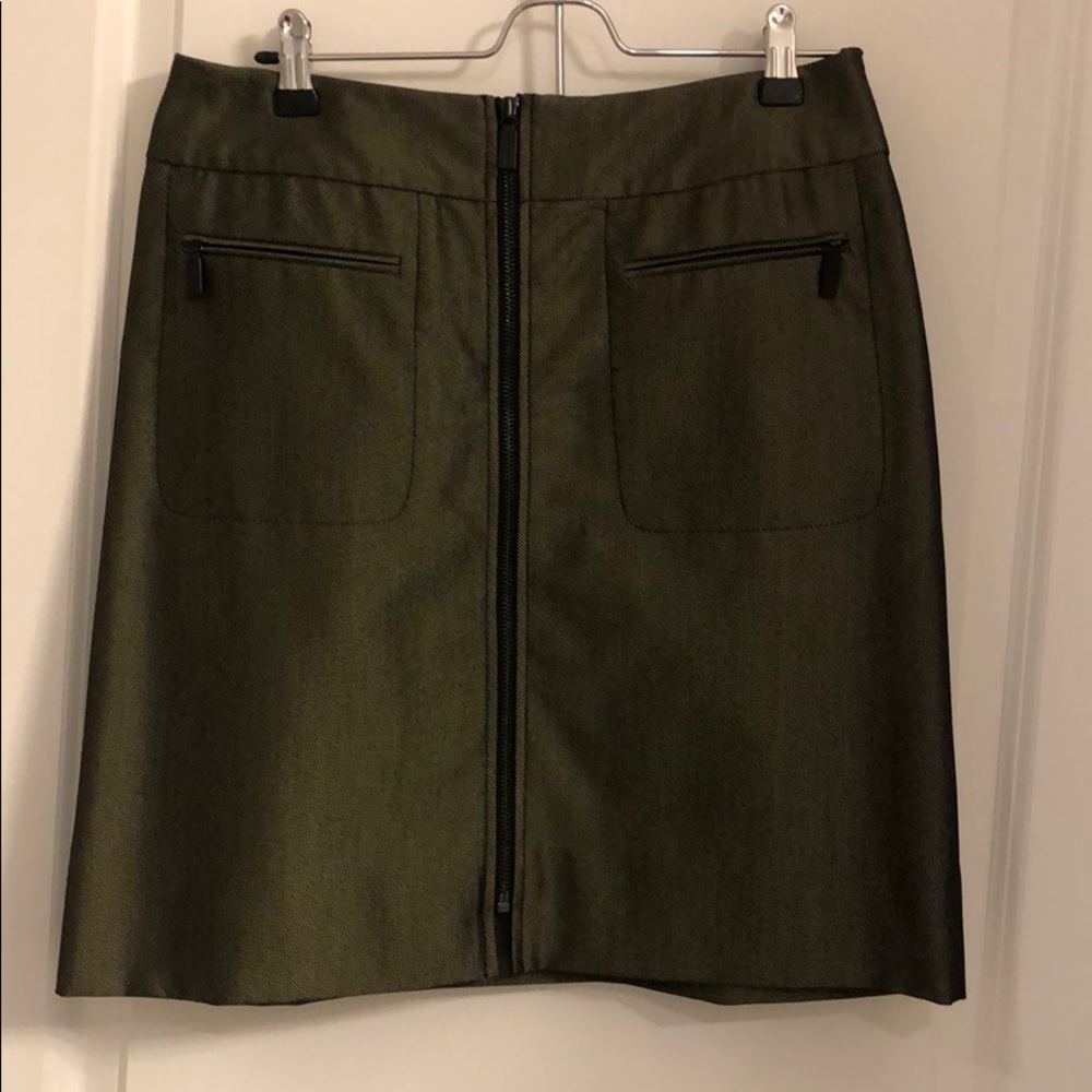 Zip Up Front Skirt